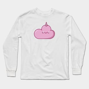 Pink unicorn cloud Long Sleeve T-Shirt